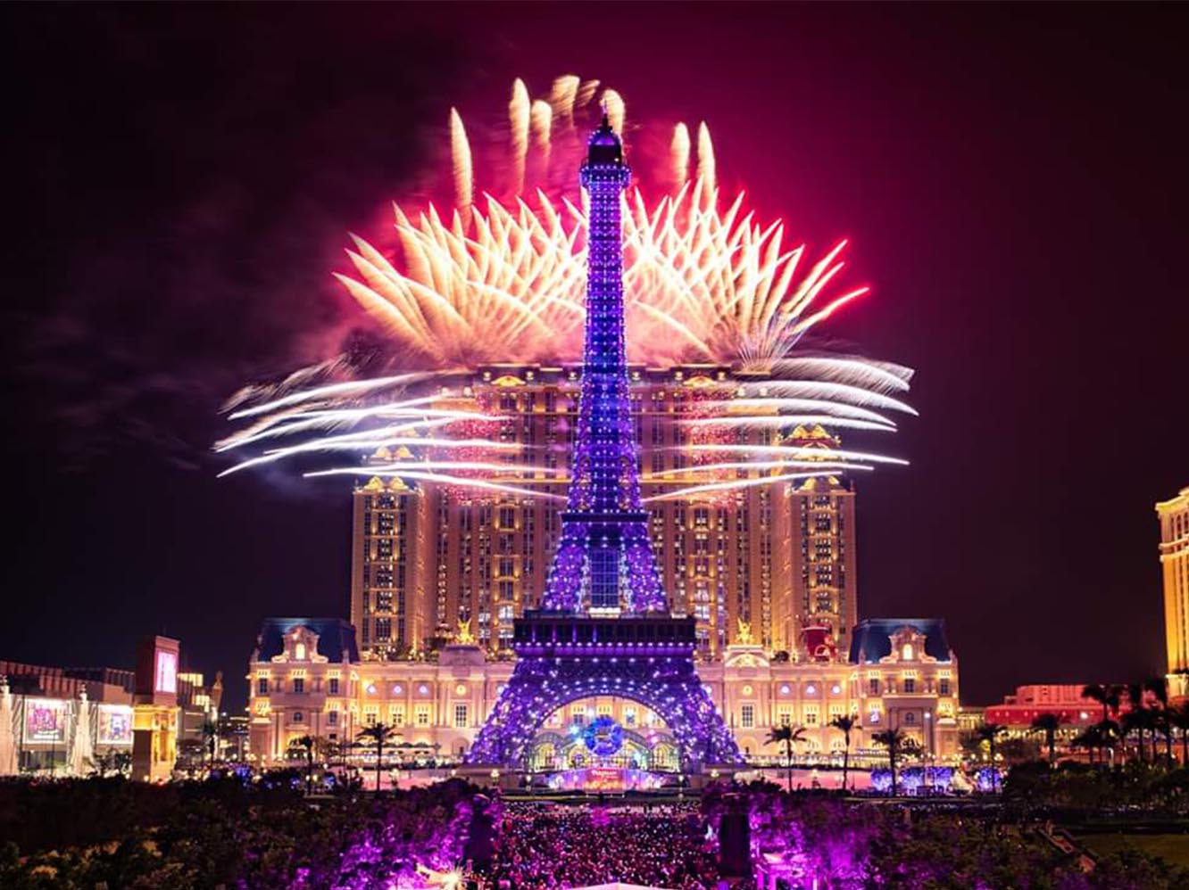 澳门威尼斯人和巴黎人跨年倒数盛典